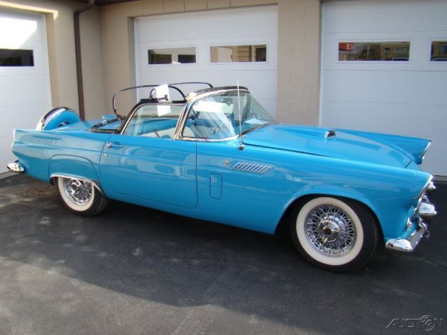 1956 Blue Ford Thunderbird Coupe