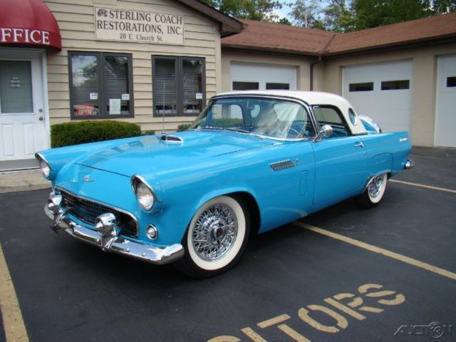 1956 Blue Ford Thunderbird Coupe