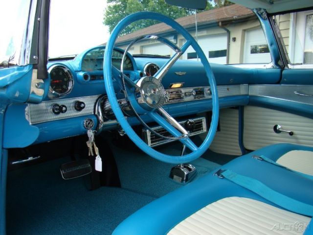 1956 Blue Ford Thunderbird Coupe