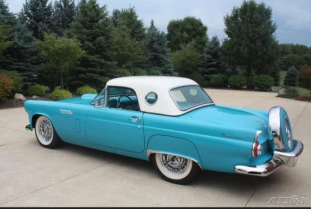 1956 Blue Ford Thunderbird Coupe