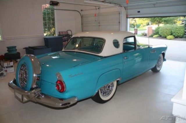 1956 Blue Ford Thunderbird Coupe