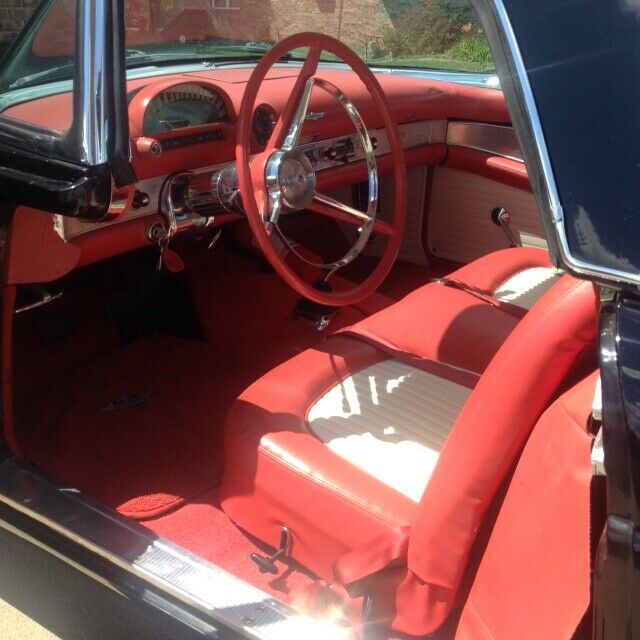 1956 Black Ford Thunderbird Convertible