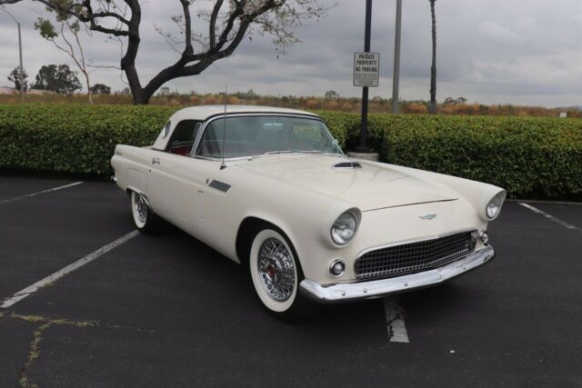 1956 White Ford Thunderbird --