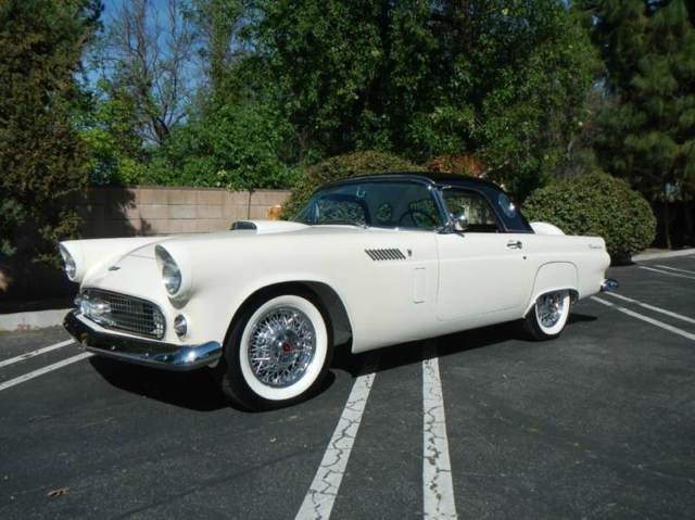 1956 White Ford Thunderbird