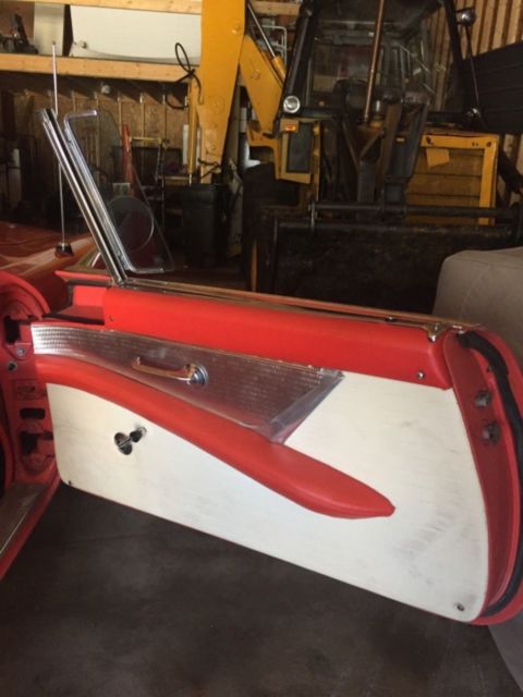 1956 Salmon Ford Thunderbird Convertible