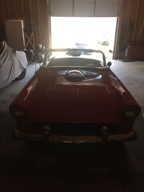 1956 Salmon Ford Thunderbird Convertible