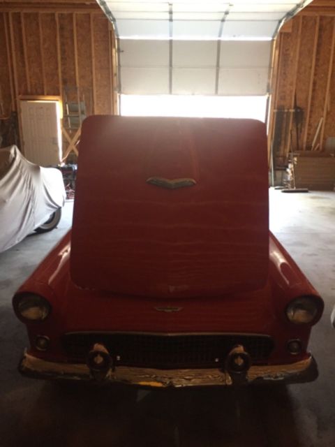 1956 Salmon Ford Thunderbird Convertible