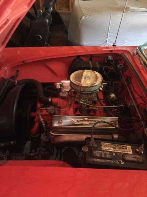 1956 Salmon Ford Thunderbird Convertible