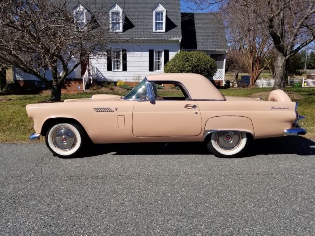 1956 Tan Ford Thunderbird Convertible