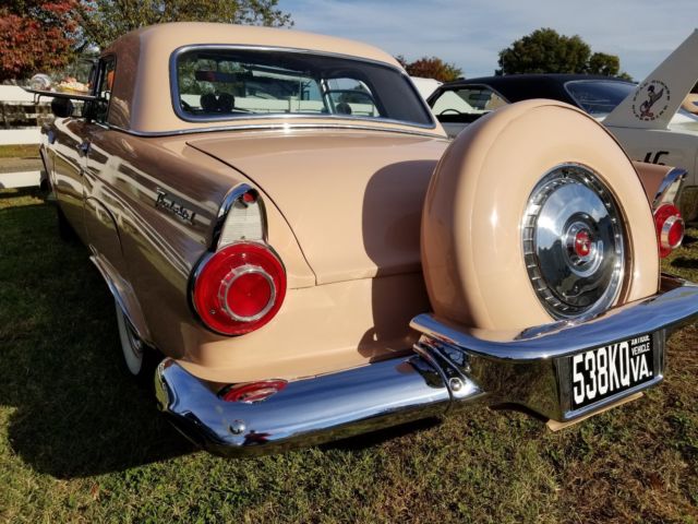 1956 Tan Ford Thunderbird Convertible