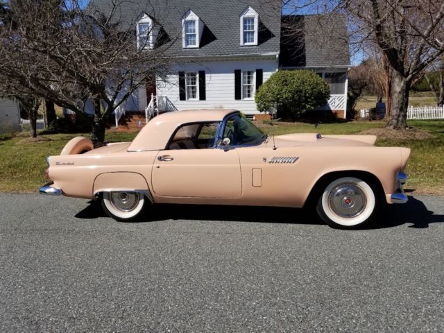 1956 Tan Ford Thunderbird Convertible