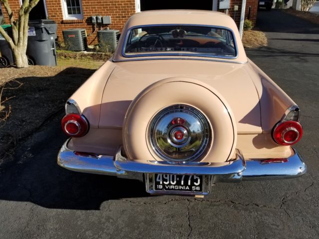 1956 Tan Ford Thunderbird Convertible
