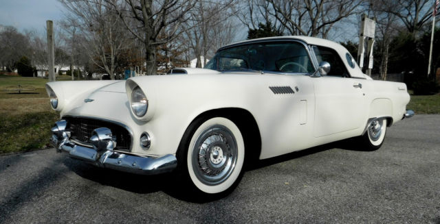 1956 White Ford Thunderbird