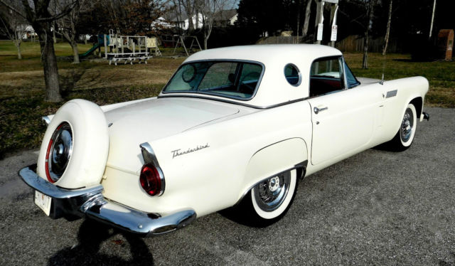 1956 White Ford Thunderbird