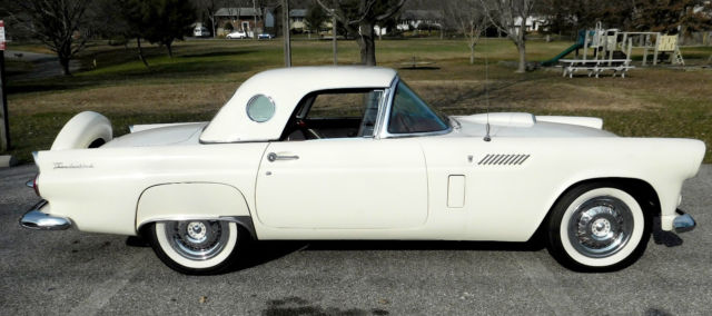 1956 White Ford Thunderbird
