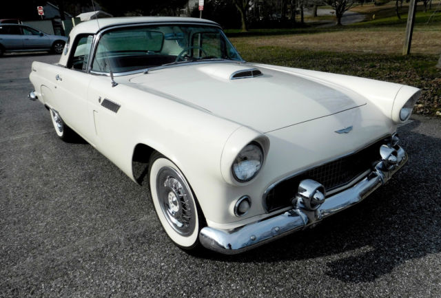 1956 White Ford Thunderbird