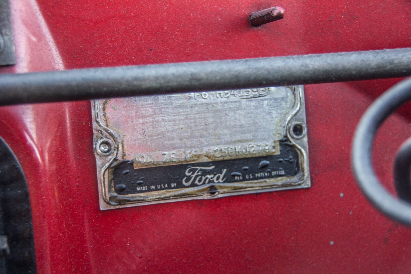 1956 White Ford Thunderbird Convertible