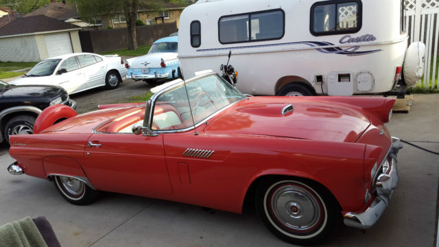 1956 fiesta red (original) Ford Thunderbird Convertible