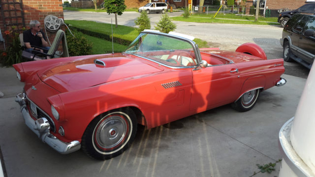 1956 fiesta red (original) Ford Thunderbird Convertible
