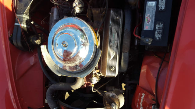 1956 fiesta red (original) Ford Thunderbird Convertible