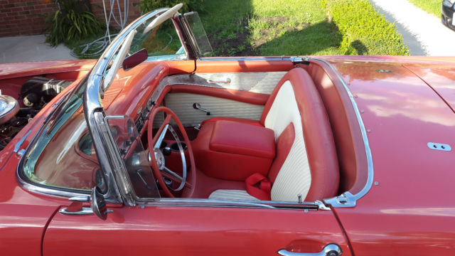 1956 fiesta red (original) Ford Thunderbird Convertible