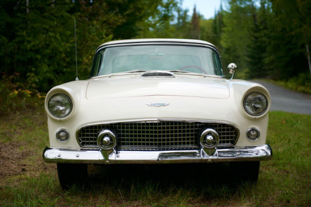 1956 White Ford Thunderbird Convertible