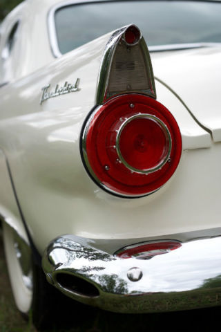 1956 White Ford Thunderbird Convertible