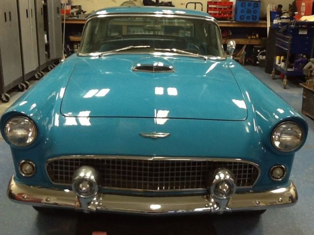1956 Blue Ford Thunderbird Convertible