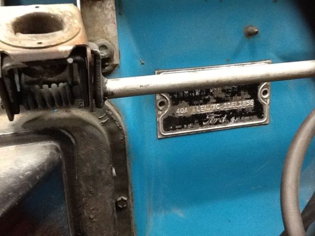 1956 Blue Ford Thunderbird Convertible