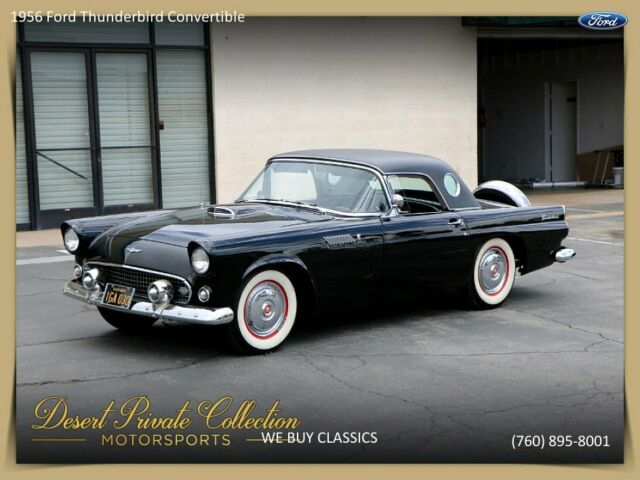 1956 Black Ford Thunderbird Coupe
