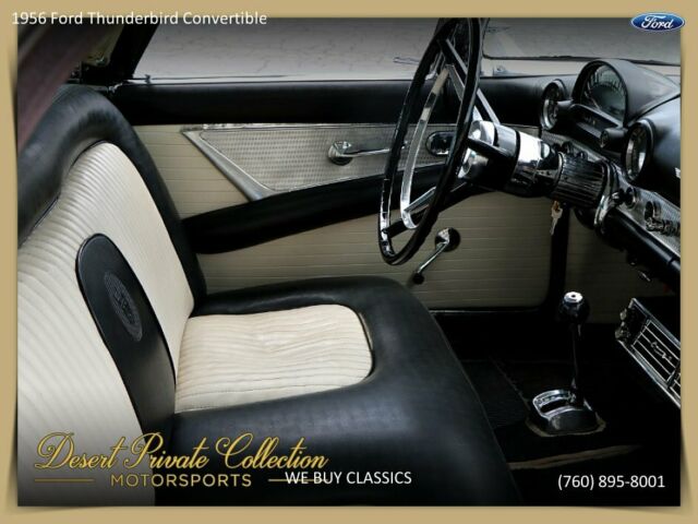 1956 Black Ford Thunderbird Coupe