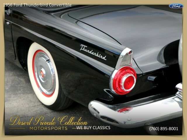 1956 Black Ford Thunderbird Coupe