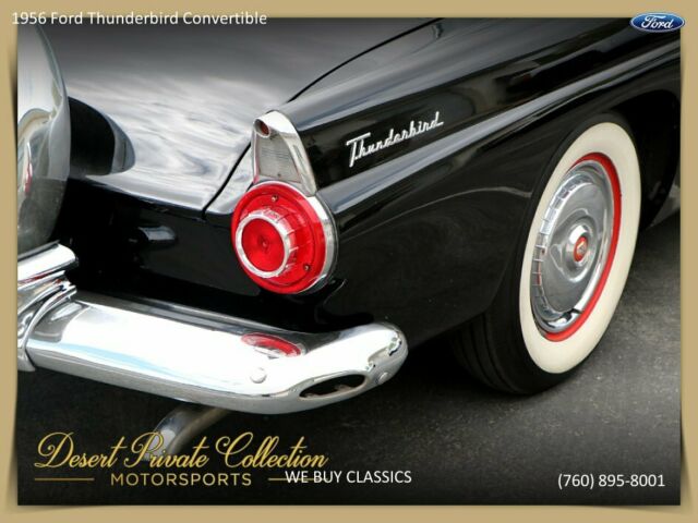 1956 Black Ford Thunderbird Coupe