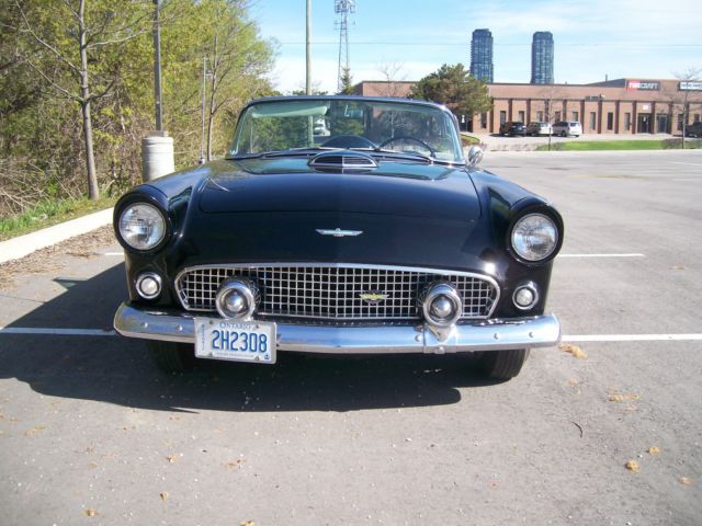 1956 Black Ford Thunderbird Convertible