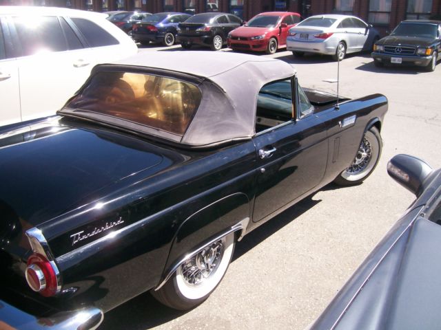 1956 Black Ford Thunderbird Convertible