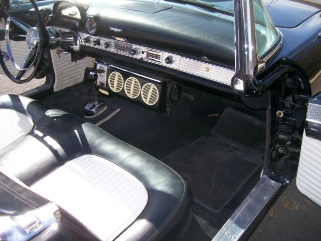 1956 Black Ford Thunderbird Convertible