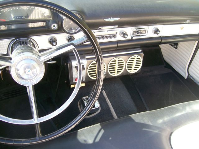1956 Black Ford Thunderbird Convertible