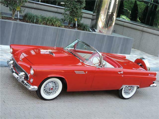 1956 Red Ford Thunderbird --