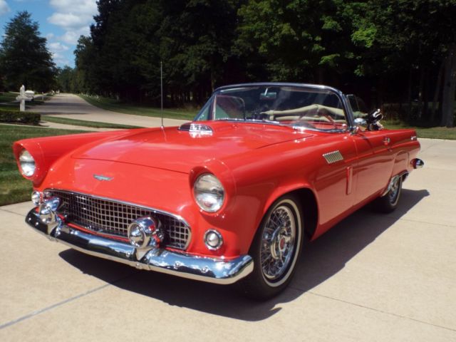 1956 Fiesta Red Ford Thunderbird Convertible