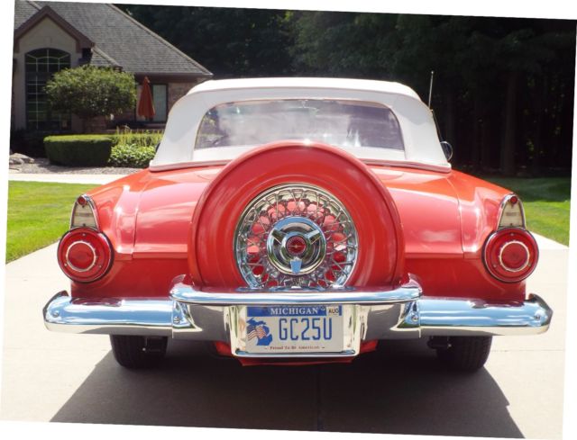 1956 Fiesta Red Ford Thunderbird Convertible
