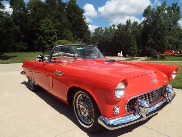 1956 Fiesta Red Ford Thunderbird Convertible