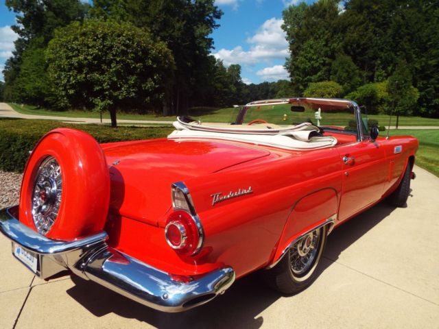 1956 Fiesta Red Ford Thunderbird Convertible