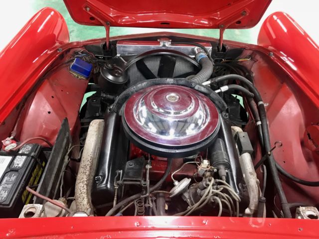 1956 Red Ford Thunderbird Coupe