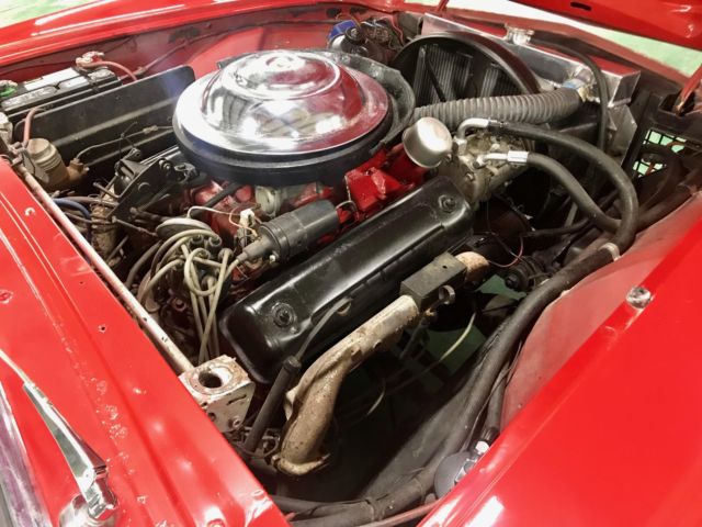 1956 Red Ford Thunderbird Coupe