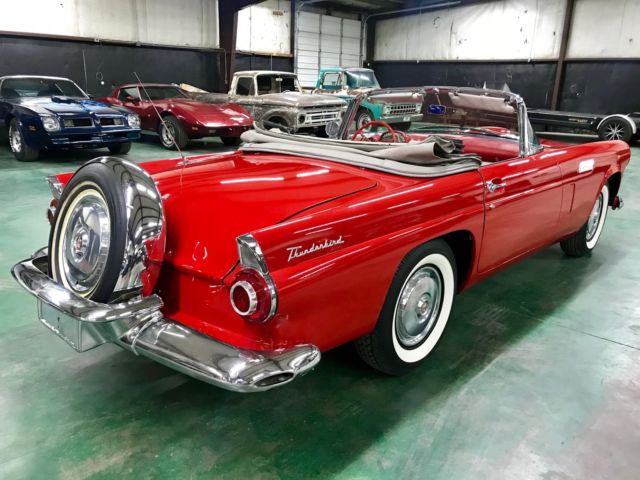 1956 Red Ford Thunderbird Coupe