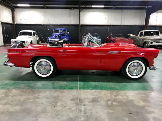 1956 Red Ford Thunderbird Coupe