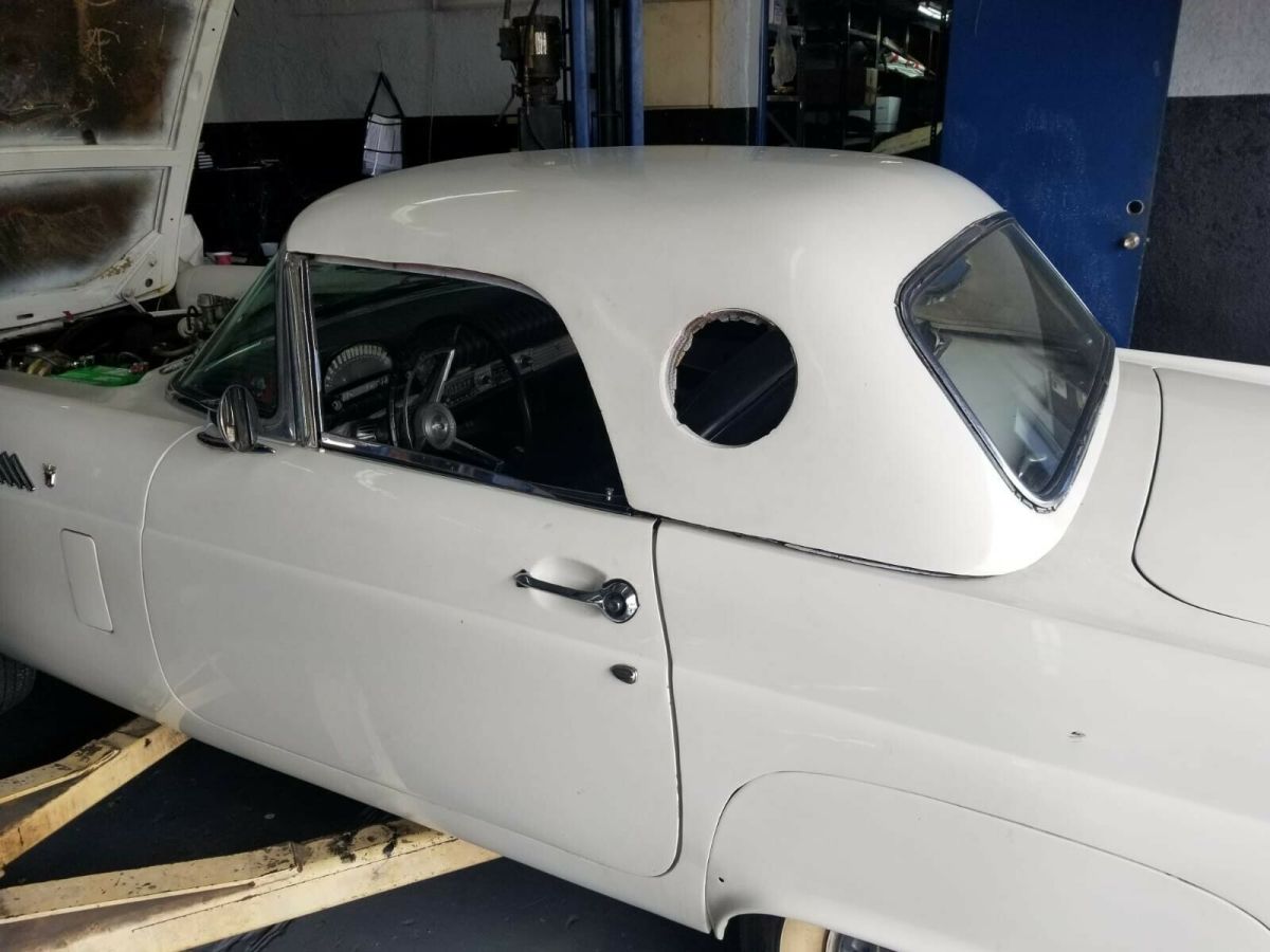1956 WHITE Ford Thunderbird Convertible