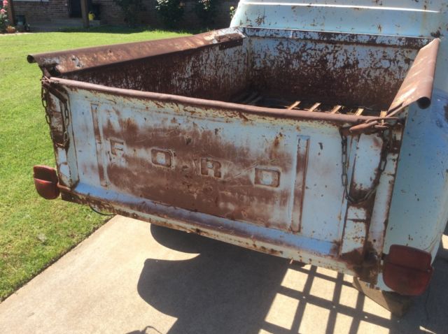 1956 Blue Ford F-100 Cab & Chassis