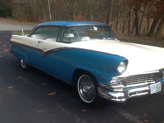 1956 Blue Ford Fairlane Coupe