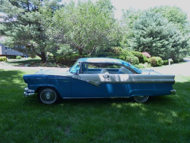 1956 Blue Ford Fairlane Coupe
